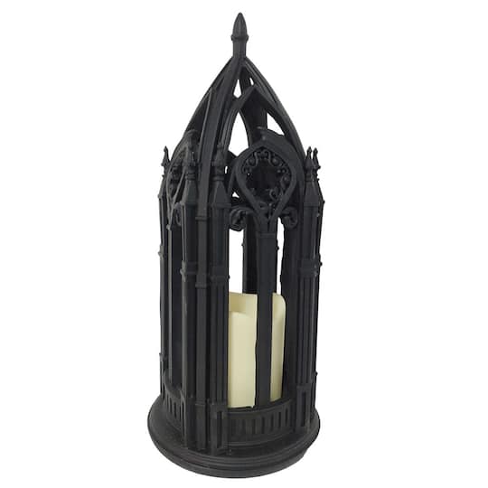 12.5" LED Black Cathedral Lantern by Ashland®